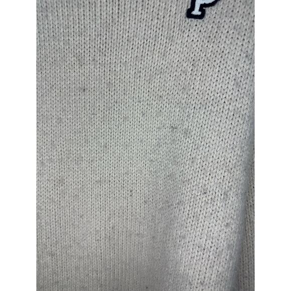 PINK Victoria's Secret Crewneck Pullover Sweater Women's Size Large Beige Warm - Picture 6 of 8